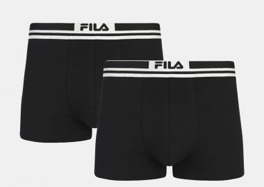 FILA ELASTIC BAND BOXER 2PACK ΜΑΥΡΟ - FILA - 