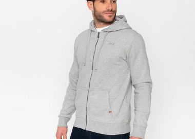 FILA LIAM FULL-ZIP HOODIE ΓΚΡΙ - FILA - 