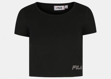 FILA WOMEN'S CROPPED T-SHIRT ΜΑΥΡΟ - FILA - 