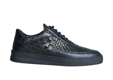 FILLING PIECES Ανδρικό Μαύρο Low Mondo Plain Woven Black - FILLING PIECES - 