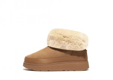 Fitflop Γυναικεία Μποτάκια Καφέ - FitFlop - 