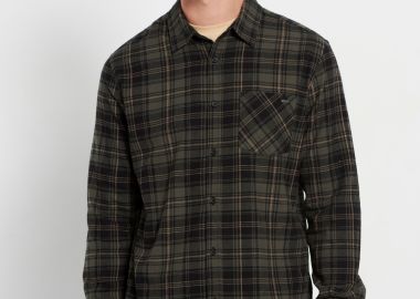 Flannel καρό πουκάμισο με τσέπη - FUNKY BUDDHA - 