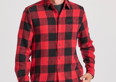 Flannel καρό πουκάμισο με τσέπη στο στήθος - FUNKY BUDDHA - 