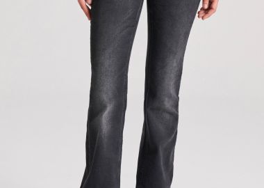 Flare fit τζιν παντελόνι με washed effects - FUNKY BUDDHA - 