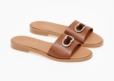 Flat σανδάλια με διακοσμητικο ελληνικής κατασκευής - Ταμπά - Issue - 