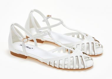 Φλατ σανδάλια με κλειστή φτέρνα - Λευκό - Issue - 