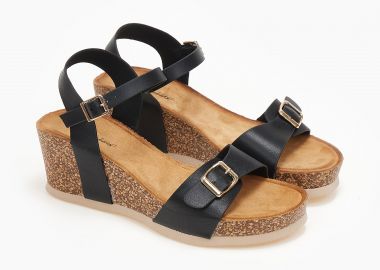 Flatform με λειτουργικό ζωνάκι - Μαύρο - Issue - 