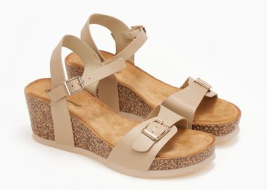 Flatform με λειτουργικό ζωνάκι - Μπεζ - Issue - 