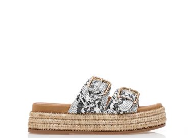 Flatforms animal print δερματίνη με ρυθμιζόμενη φάσα ΦΙΔΙ - Tsoukalas - 