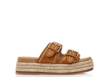 Flatforms κάμελ σουέτ με ρυθμιζόμενη φάσα ΚΑΜΕΛ - Tsoukalas - 