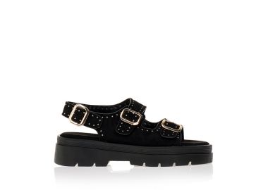 Flatforms μαύρα με τρουκς ΜΑΥΡΟ - Tsoukalas - 