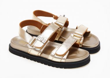 Flatforms με μεταλλική λεπτομέρεια - Χρυσό - Issue - 