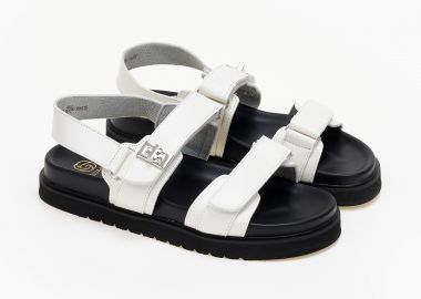 Flatforms με μεταλλική λεπτομέρεια - Λευκό - Issue - 