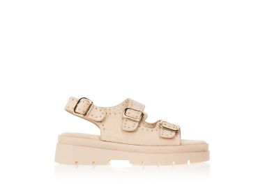 Flatforms μπεζ με τρουκς ΜΠΕΖ - Tsoukalas - 