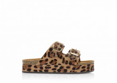 Flatforms TSOUKALAS animal print σουέτ ΛΕΟΠΑΡ - Tsoukalas - 