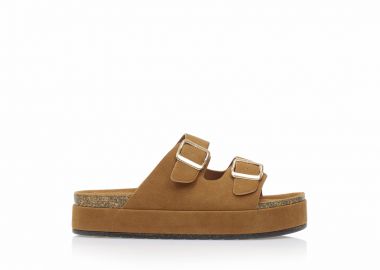 Flatforms TSOUKALAS κάμελ σουέτ ΚΑΜΕΛ - Tsoukalas - 