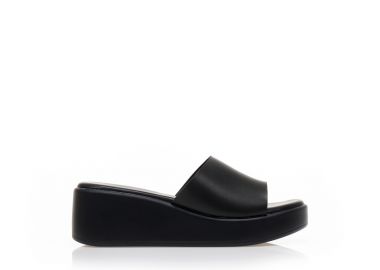 Flatforms TSOUKALAS μαύρα δερματίνη ΜΑΥΡΟ - Tsoukalas - 