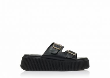 Flatorms μαύρα δερματίνη με διπλή φάσα ΜΑΥΡΟ - Tsoukalas - 