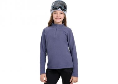 Fleece sweatshirt for girls 4F F060 navy blue 4FJWAW25UFLEF060 31S - 4f - 