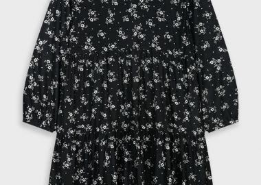 Φλοράλ φόρεμα - ΜΑΥΡΟ 16-125202-7 - energiers - 