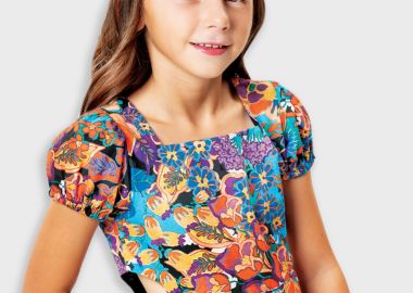 Φλοράλ φόρεμα για κορίτσι - ΕΜΠΡΙΜΕ 16-225212-7 - energiers - 