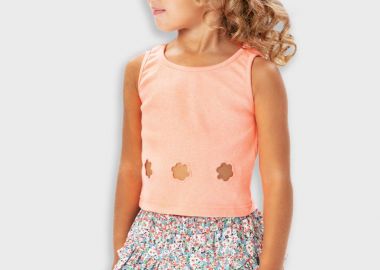 Φλοράλ φούστα για κορίτσι - ΕΜΠΡΙΜΕ 15-225302-3 - energiers - 