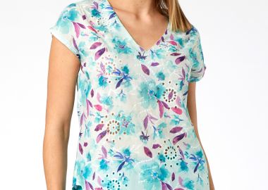 ΦΛΟΡΑΛ ΚΗΠΟΥΡ ΖΑΠΟΝΕ ΜΠΛΟΥΖΑ - Anna Raxevsky - 