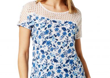 FLORAL ΜΠΛΟΥΖΑ ΜΕ ΔΙΧΤΥ - Anna Raxevsky - 