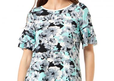 ΦΛΟΡΑΛ ΜΠΛΟΥΖΑ ΜΕ ΔΙΠΛΟ ΒΟΛΑΝ - Anna Raxevsky - 