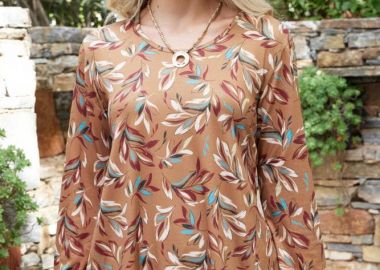 ΦΛΟΡΑΛ ΠΛΕΚΤΗ ΜΠΛΟΥΖΑ ΣΕ ΑΛΦΑ ΓΡΑΜΜΗ - Anna Raxevsky - 