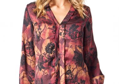 ΦΛΟΡΑΛ ΣΑΤΕΝ ΜΠΛΟΥΖΑ ΜΕ ΠΑΤΙΛΕΤΑ - Anna Raxevsky - 