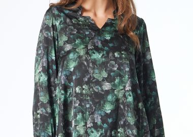 ΦΛΟΡΑΛ ΣΑΤΕΝ ΜΠΛΟΥΖΑ ΜΕ ΣΧΕΔΙΟ ΑΣΤΕΡΑΚΙ - Anna Raxevsky - 