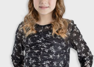 Φλοράλ τοπ - ΜΑΥΡΟ 16-125201-4 - energiers - 