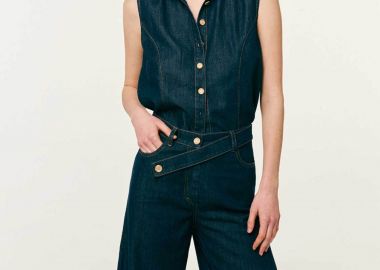 Forel γυναικείο denim γιλέκο - 082.41.01.010 Μπλε Σκούρο - FOREL - 