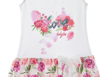 ΦΟΡΕΜΑ - ΛΕΥΚΟ ΕΜΠΡΙΜΕ ΛΕΥΚΟ ΕΜΠΡΙΜΕ - Babylon fashion - 