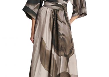 Φόρεμα Ale Ασύμμετρο Εμπριμέ Με Ζώνη 8922781-MULTICOLOR Γυναικείο - Ale - 