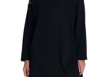 Φόρεμα Ale Ασύμμετρο Με Κουκούλα 8921589-BLACK Γυναικείο - Ale - 