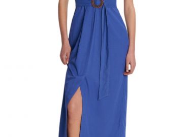 Φόρεμα Ale Μακρύ Με Ζώνη 81311712-BLUE Γυναικείο - Ale - 