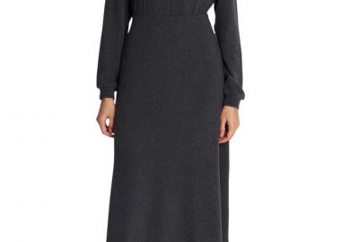 Φόρεμα Ale Μακρυμάνικο Μίντι 8921594-DARK GREY Γυναικείο - Ale - 