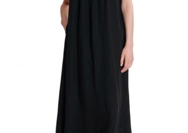 Φόρεμα Ale Μάξι Με Δέσιμο 8920743-BLACK Γυναικείο - Ale - 