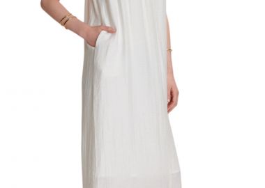 Φόρεμα Ale Μάξι Με Δέσιμο 8920743-OFF WHITE Γυναικείο - Ale - 