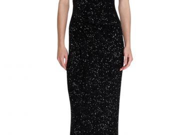 Φόρεμα Ale Μάξι Με Παγιέτα 8922768-BLACK Γυναικείο - Ale - 