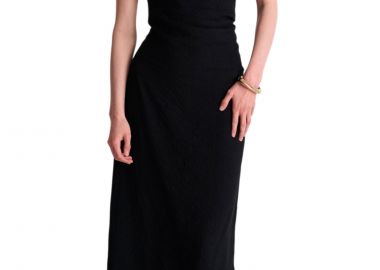 Φόρεμα Ale Με Έναν Ώμο Και Σκίσιμο 8921122-BLACK Γυναικείο - Ale - 