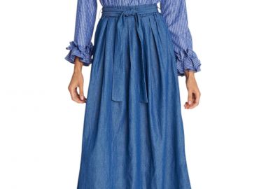 Φόρεμα Ale Με Συνδυασμό Υφασμάτων 8922321-BLUE Γυναικείο - Ale - 