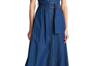 Φόρεμα Ale Τζιν Με Ζώνη 8923177-BLUE Γυναικείο - Ale - 