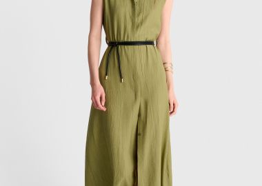 Φόρεμα αμάνικο μάξι με ζωνάκι - 5206179128148 -  - 