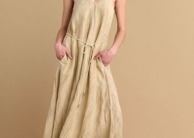 Φόρεμα ασύμμετρο με ζώνη - 5206634932679 -  - 