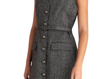 Φόρεμα Attrattivo Κοντό Με Ζώνη 9921571-BLACK Γυναικείο - Attrattivo - 