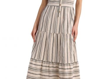Φόρεμα Attrattivo Μακρύ Ριγέ 9920319-OFF WHITE Γυναικείο - Attrattivo - 