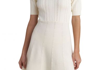 Φόρεμα Attrattivo Μίνι Πλεκτό Με Πέρλες 9P22972-VANILLA Γυναικείο - Attrattivo - 